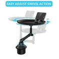 thumbnail image 2 of Car Food Cup Holder Tray Adjustable Car Tray Table Swivel Arm, 2 of 5