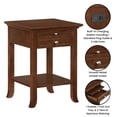 thumbnail image 3 of Convenience Concepts American Heritage Logan 24.25 in. End Table with Charging Station and Shelf in Espresso, 3 of 7