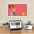 thumbnail image 3 of PinPix 16x13 Custom Cork Bulletin Board Floral Pink Poster Board Has a Fabric Style Canvas Finish, Framed in Floral Pink, by ArtToFrames (PinPix-549), 3 of 6