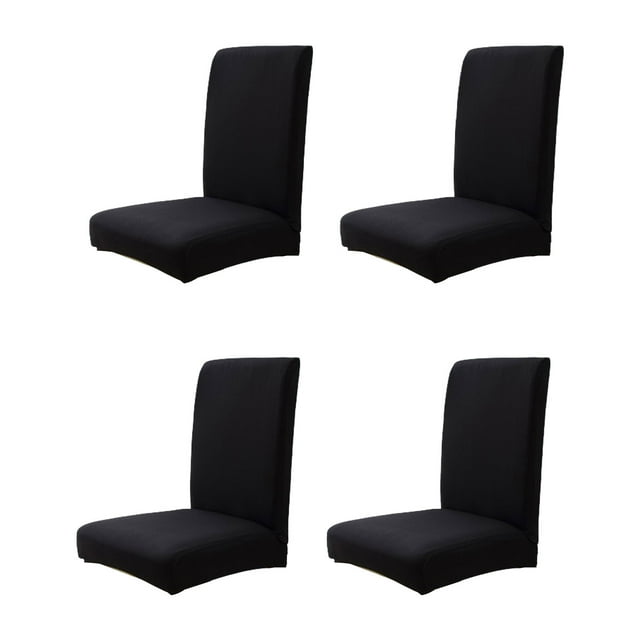 Funda elástica Cateissary para silla 4 piezas Negra