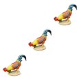 thumbnail image 2 of Transemion Resin Statue Chicken Statue Decorative Backyard Patio for Lawn Pecking S 3Set, 2 of 6