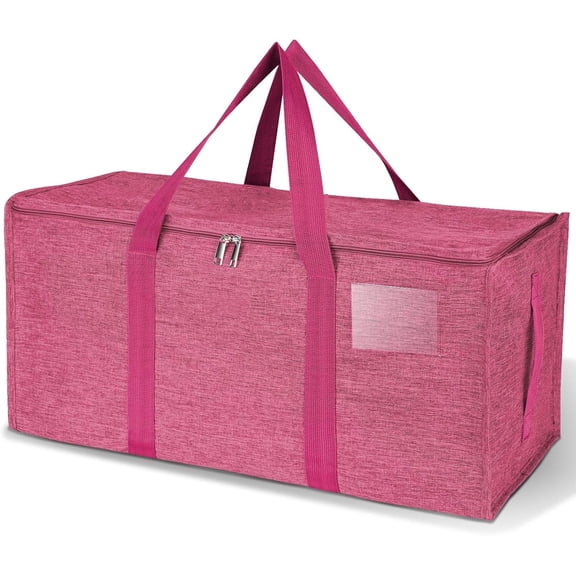 Pakyozj Extra Large Storage Tote with Zippers & Carrying Handles, Heavy-Duty Oxford Fabric Moving Bags for Laundry, Space Saving, Storage