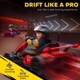 thumbnail image 4 of Aosom 24V Electric Go Kart, Kids Drift Kart with Adjustable Seat, Red, 4 of 10