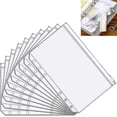 thumbnail image 1 of Bolsillos para carpetas de tamaño A5, carpeta de plástico con cremallera de 6 agujeros, 1 of 5