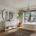 thumbnail image 2 of Ancerre Designs Elizabeth 60" Wood Bathroom Vanity Set in White, 2 of 12