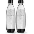 thumbnail image 1 of SodaStream Dishwasher Safe 2-Pack 1 Litre Carbonating Bottle - Black, 1 of 3