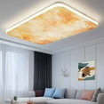 thumbnail image 2 of Orange Flowers Fall Fluorescent Light Covers for Ceiling Lights 4x2 feet,1 Pack Magnetic Light Filters for Classroom,Watercolor Farmhouse Ombre Floral Fluorescent Light Shade Panel for Office School, 2 of 9