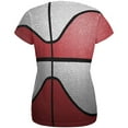 thumbnail image 2 of Championship Basketball Red & White All Over Womens T Shirt Multi LG, 2 of 2