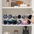 thumbnail image 4 of Organizador de botellas de agua Spaclear, apilable, paquete de 4, 4 of 9