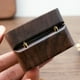 thumbnail image 4 of pstuiky Caja para anillos joyero caja de madera para anillos caja para anillos de compromiso con ranura caja para anillos de boda elegante y retro caja para anillos para propuesta de matrimonio., 4 of 7