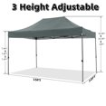 thumbnail image 6 of SANOPY 10x15 Heavy Duty Pop up Canopy Tent with 4 Sidewalls,Outdoor Waterproof Canopy Tent Event Shelter for Parties, Commercial-Series, Gray, 6 of 7
