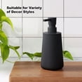 thumbnail image 3 of Dispensador de jabón Uaniar para baño y cocina, 250 ml, juego de 2 unidades, color negro, 3 of 6