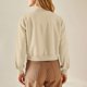 thumbnail image 4 of HongQid Women's Bomber Jackets Winter Trendy Varsity Jackets Shackets Button Down Cropped Coats with Pockets, 4 of 9