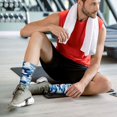 thumbnail image 6 of Mens Crew Socks Womens Blue Camouflage Workout Training Athletic Socks, 6 of 7