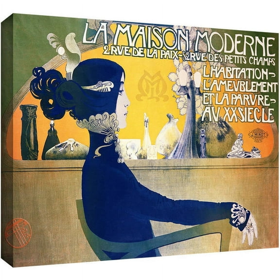 ArtWall Manuelr Orazi "La Maison Moderne, C.1902" Gallery-Wrapped Canvas Art