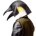 thumbnail image 4 of Máscara de pingüino - Máscara de animal de látex de Halloween Afortunado Sencillez, 4 of 5