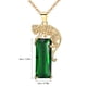thumbnail image 5 of HomeKingdee Leopard Pendant Necklace with Emerald Gemstone - Copper Gold Color​ Fashion Jewelry for Various Occasions, 5 of 5