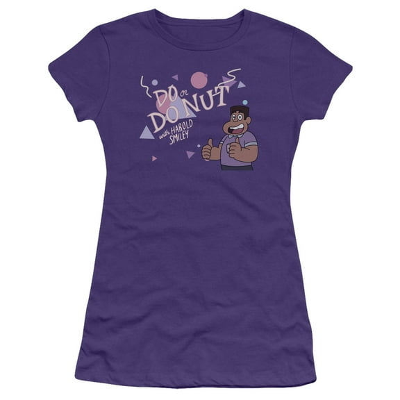 Steven Universe Do Or Do Nut S/S Junior Women's T-Shirt Sheer Purple