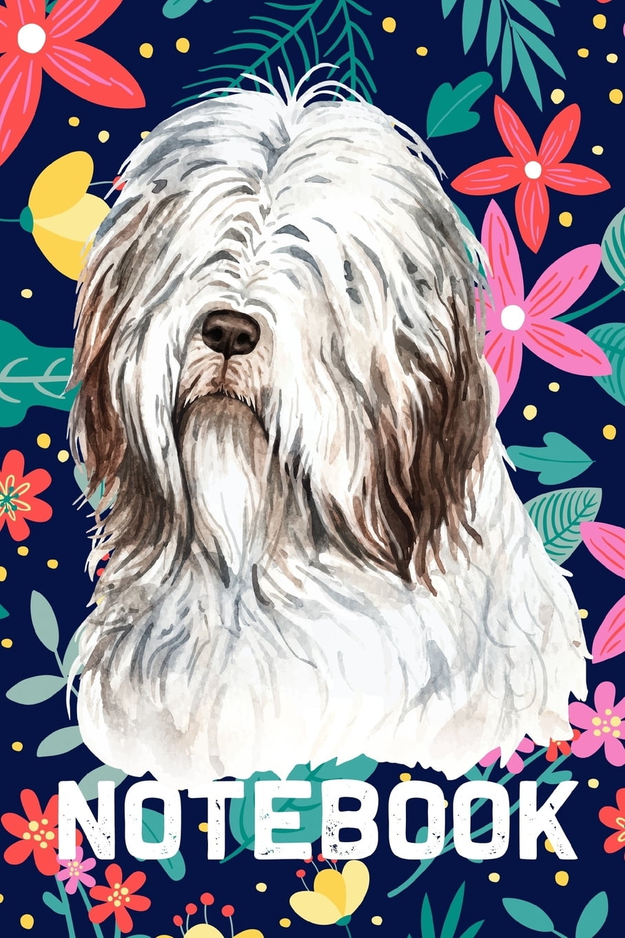 Notebook Notizbuch liniert für Bearded Collie Hundebesitzer 120