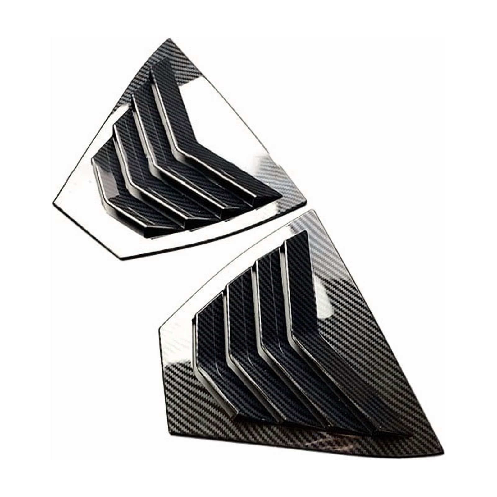 For Nissan Sentra / Sylphy 2020 2021 2022 Car Rear Louver Window Side Shutter Cover Trim Sticker Vent Scoop ABS Carbon Fiber