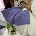 thumbnail image 3 of CoCopeanut New Fashion Winter Womans Hats Beanie Hat Knitted Hooded Neck Collar Adjustable Elastic Cap Girls Hats Gorros Mujer Invierno, 3 of 6