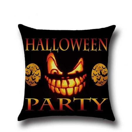 Halloween Pillowcase - Happy Halloween Sofa Bed Home Decor Pillow Case Pumpkin Cushion Cover 45x45cm