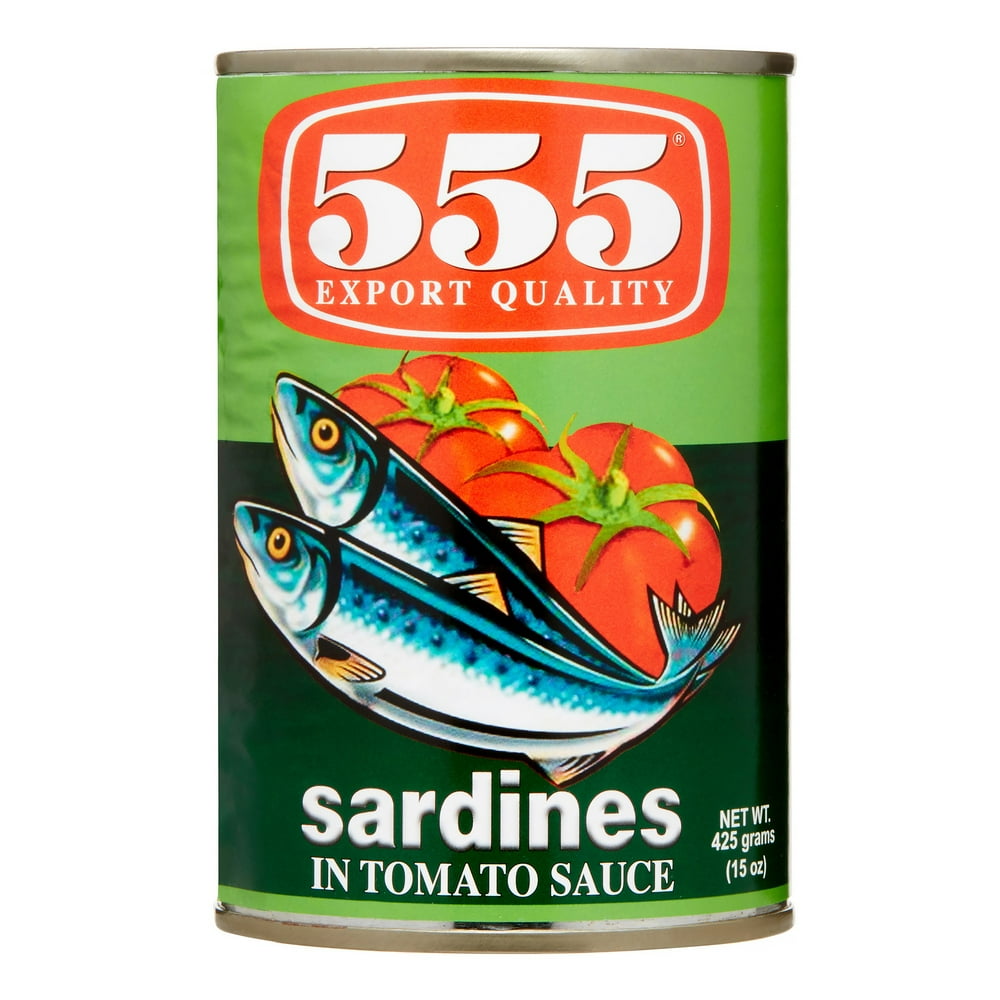 555 Sardines in Tomato Sauce, 15 oz