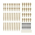 thumbnail image 4 of Lixada 100pcs Terminal Carp Fishing Tackle Safety Clips with Pins Tail Rubber Tubes Anti Tangle Sleeves Quick Change, 4 of 7