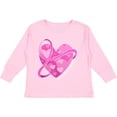 thumbnail image 3 of Inktastic Breast Cancer Awareness Pink Ribbon Around Heart Boys or Girls Long Sleeve Toddler T-Shirt, 3 of 5