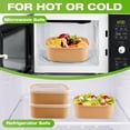 thumbnail image 6 of 50 Pack Paper Bowls with Lids, 22oz Disposable Kraft Paper Food Containers with Lids and Forks,Disposable Salad Bowls,Meal Prep Containers for Snack Takeout,Party Supplies,Picnic, 6 of 7