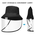 thumbnail image 3 of Sombrero protector a prueba de polvo con cubierta de protección facial transparente Hombres Mujeres Leyfeng Gorra al aire libre, 3 of 7