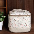 thumbnail image 1 of Large-capacity Bento Insulated Bag Waterproof And Oil-proof Insulated Bag For School Office Daily UseRed Floral, 1 of 1