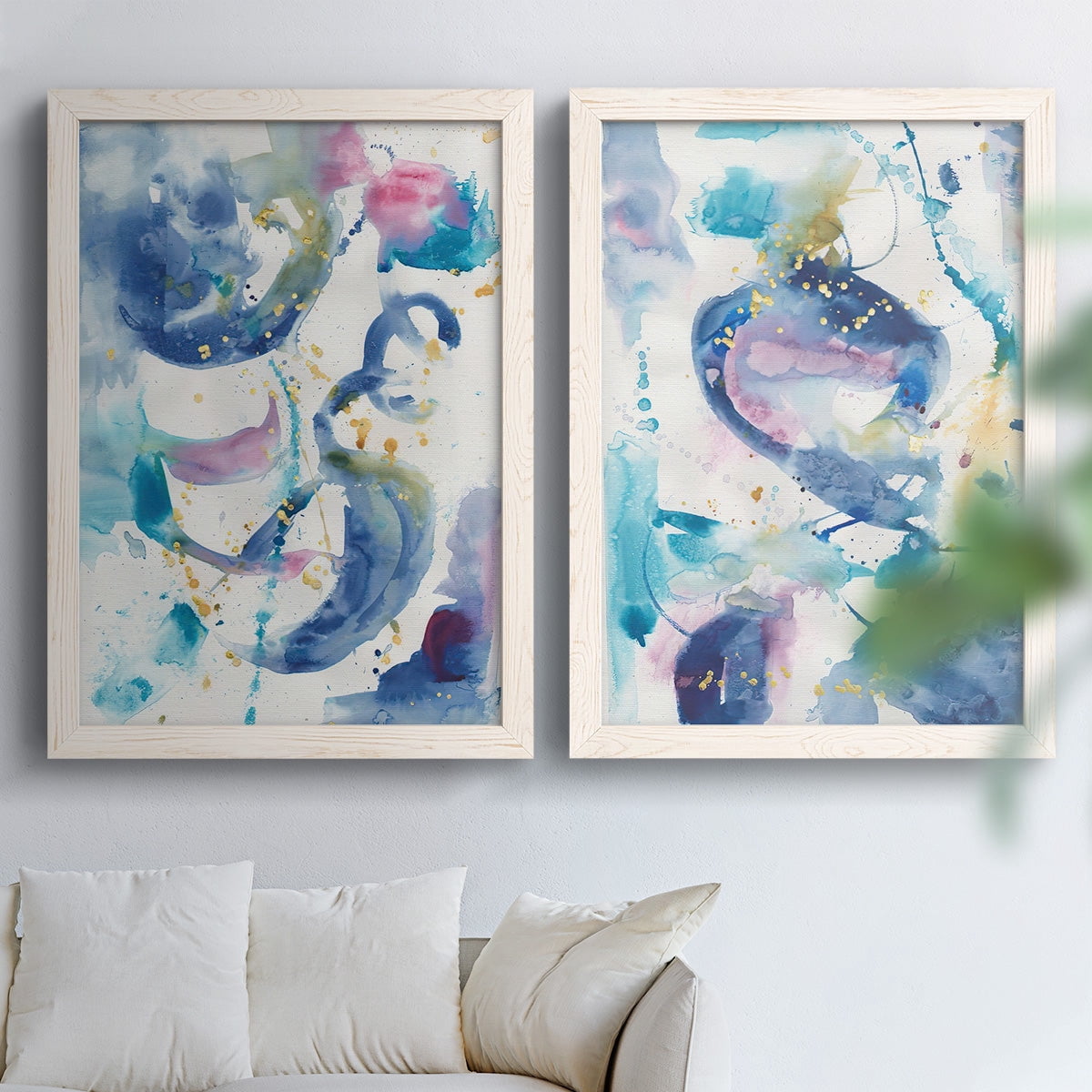 Fiesta I - Premium Framed Canvas 2 Piece Set - Ready to Hang