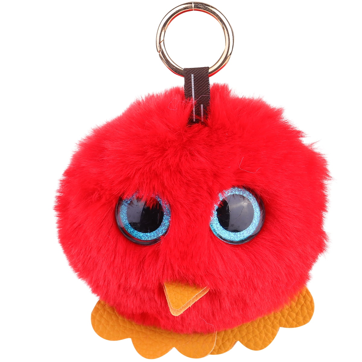 Owl Design Mini Bag Charm Keychain