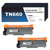 TN660 High Yield Toner Cartridge Replacement Compatible for Brother TN660 2 Pack to use with MFC-L2700DW, MFC-L2705DW, HL-L2300D, HL-L2320D, DCP-L2520DW, DCP-L2540DW, MFC-L2707DW Printer