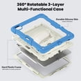 thumbnail image 6 of Junayo for iPad Pro 13 inch Case 2024 M4 Heavy Duty Shockproof Protective Case with Screen Protector Stand and Hand Strap Shoulder Strap Beige Series, 6 of 8