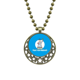 thumbnail image 1 of Derechos de libertad americana independiente Colgante Estrella Collar Luna Cadena Joyas Unbranded M, 1 of 3
