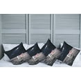 thumbnail image 2 of Ambesonne Space Throw Pillow Cover 4 Pack, Milky Way American Flag, 24", Brown Blue, 2 of 5