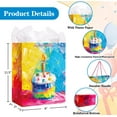 thumbnail image 7 of WaaHome Happy Birthday Gift Bag with Handle and Tissue Paper-11.5" Colorful Cupcake Large Birthday Gift Bag for Baby Girls Boys Kids Women Men Birthday Wrapping Paper Bags Birthday Party Favors, 7 of 7