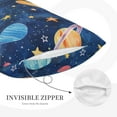 thumbnail image 5 of Fotbe Planets And Stars1 Pillow Cases - Envelope Closure - Luxury, Extra Soft, Cooling Pillow Covers - Wrinkle, Fade, Stain Resistant-16"x24", 5 of 8