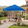 thumbnail image 6 of CROWN SHADES 8x8 Pop Up Canopy with One Push Setup Easy Outdoor Sun Shade for Events Parties Camping Blue, 6 of 7