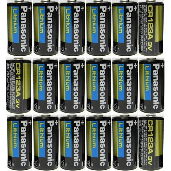 18 PACK Panasonic CR123A Lithium 3V Photo Lithium Batteries