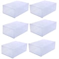 thumbnail image 1 of Caja de Zapatos Transparente de 6 Piezas, Organizador de Zapatos, Gruesa, Plegable, Resistente Al Polvo, Apilable y Combinada., 1 of 5
