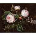 thumbnail image 3 of Jensen, Johan Laurents 14x12 Black Modern Framed Museum Art Print Titled - Pink Roses, 3 of 5
