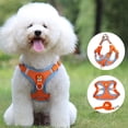 thumbnail image 3 of Reheyre 1 Set Dog Collar Adjustable Reflective Faux Suede Comfortable Pet Dog Harness Vest Walking Leash Pet Supplies, 3 of 8