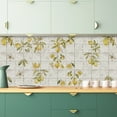 thumbnail image 5 of 24PCS Peel and Stick Tile Backsplash, 6"x6" Stick on Backsplash for Kitchen, Self Adhesive Leaves Tile for Kitchen Backsplash and Bathroom, 5 of 8