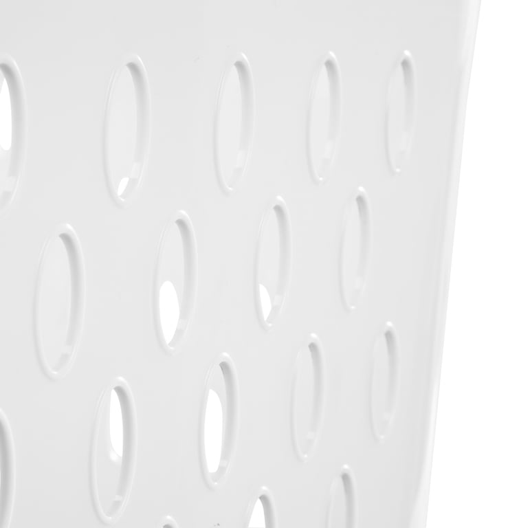 Sterilite 1.5 Bushel Plastic Stackable Clothes Laundry Basket Bin, White - Neweg
