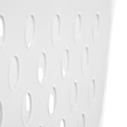 Sterilite Extra Large 2.7 Bushel Plastic Laundry Basket with 2 Carry Handles, White, Adult
