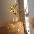 thumbnail image 3 of Campana colgante para ventana estrella Luna corazón redondo atrapamoscas carillón de viento decoración para el hogar y el jardín, 3 of 6