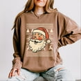 thumbnail image 5 of Ugly Sweater Santa Face - Women's Lightweight Garment Dyed Sweatshirt, 5 of 11